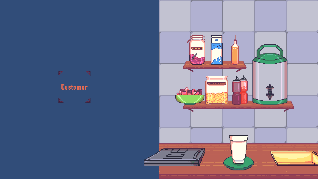2D Unity Cafe Game